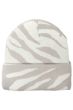 Ultra Soft Zebra Cuffed Beanie Hat | Plush Beanie Hats for Women