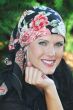 floral black head scarf