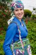 head scarves with matching tote bags