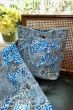 Cotton Woodblock Print Head Scarf and Tote Bag Set with Scrunchie