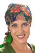 Noelle paisley head scarf - cotton scarf in blue