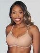 134 Satin Trim T-Shirt Mastectomy Bra by American Breast Care | Seamless Pocketed Bra for Everyday Wear