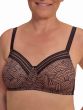 Brooke Padded Wire-Free Mastectomy Bra by Amoena | Smooth Lace T-Shirt Comfort