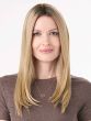 Barely There 16-18 Inch Straight Hair Topper by Envy | Lace Front, Mono, Heat Friendly