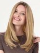 Barely There 16-18 Inch Straight Hair Topper by Envy | Lace Front, Mono, Heat Friendly