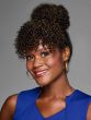 Bombshell Bun and Bang Hairpiece by Kim Kimble | Drawstring Bun, Clip In Bang
