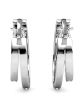 Corina Double Row 20mm Hoop Earrings by Cate & Chloe | 18K Gold Plated, Swarovski Crystals