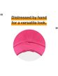 Solid Distressed Cotton Baseball Cap | Colorful 100% Cotton Baseball Caps