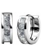 Giselle 15mm Crystal Hoop Earrings by Cate & Chloe | Swarovski Crystals