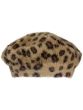 Reese Fuzzy Leopard Winter Beret | Fashionable Winter Berets for Women