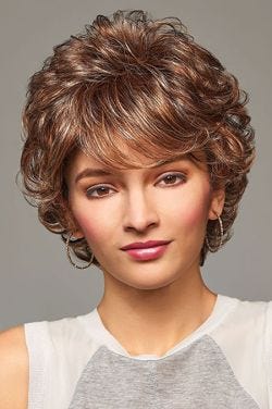 Bailey by Henry Margu Wigs | 8/27/33H- Medium Brown w/ Gold Blond, Strawberry & Auburn HL