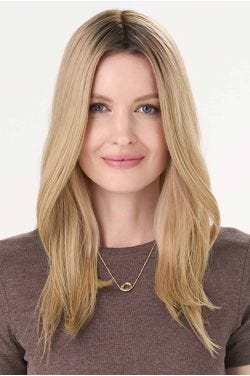 Barely There 16-18 Inch Straight Hair Topper by Envy | Lace Front, Mono, Heat Friendly