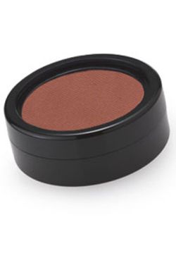 Brown eyebrow powder in package