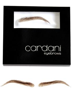 Cardani human hair eyebrow wig #17 in dark brown