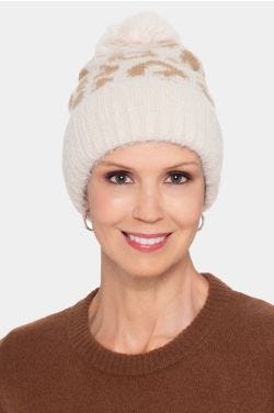 Deluxe Cheetah Print Soft Beanie Hat | Fun Winter Beanies for Women