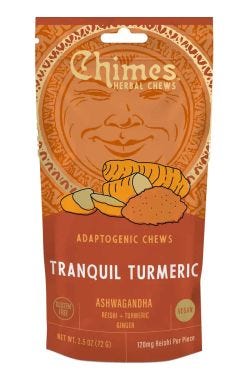 Chimes Tranquil Turmeric Adaptogenic Chews