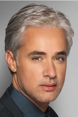 Classic Mens Wig by HIM / Hairuwear - Monofilament, Hand tied, Lace Front Wig | M56S