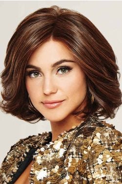 Crowd Pleaser by Raquel Welch Wigs - Monofilament Part, Lace Front Wig | RL4/6 Black Coffee | RL4/6 | Black Coffee