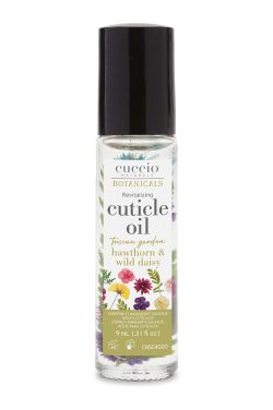 Cuccio Botanicals Hawthorn & Wild Daisy Roll On Cuticle Oil | Cuticle Oil, Lightweight, Conditioning