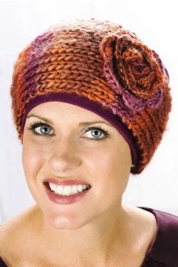 Multi colored headband - Add to hats, scarves and turbans for warmth