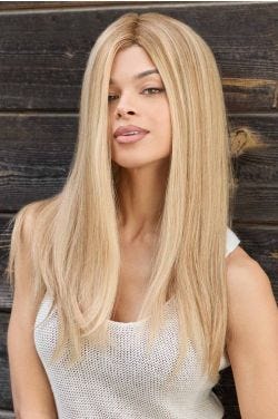 Darra Wig by Amore | Human Hair, Lace Front, Hand Tied-Highlighted Blond Root