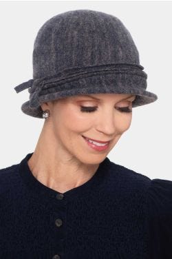 Diluted Stripe Classic Cloche Hat | Winter Hat for Women