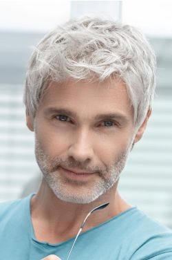 George 5 Stars by Ellen Wille Wigs - Partially Hand Tied, Lace Front, Monofilament Wig for Men-M56S