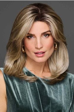 Full Finesse Wig by Eva Gabor | Heat Resistant,  Lace Front -GF17-23SS | Shaded Iced Latte Machiato | GF17-23SS | Shaded Iced Latte Macchiato