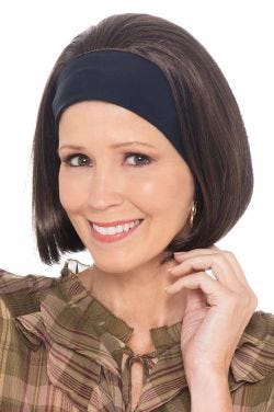 Hannah by Cardani | Bob Cut Headband Wig-8H | Warm Brown Highlights