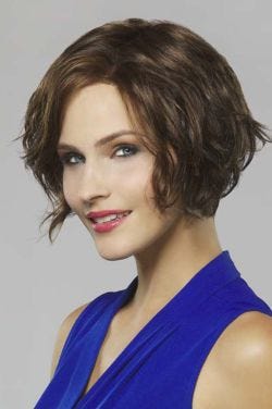 Naomi by Henry Margu Wigs - Lace Front, Monofilament Part Wig-5H- DARK BROWN w/ STRAWBERRY HL