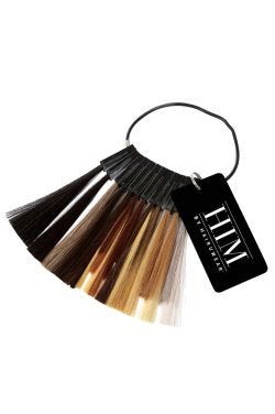 Metal ring containing all available men's color swatches in the HIM wig collection