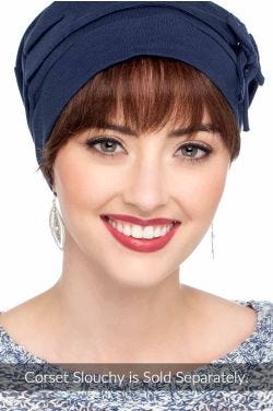 Cardani Human Hair Bangs | Real Hair Detachable Fringe | Bangs Attach to Hats, Scarves | HH4 - Medium Dark Brown w/ Auburn Hi-Lites