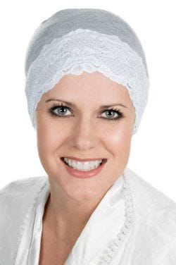 Lace Sleep Cap and Hat Liner in Luxury Bamboo by Cardani®