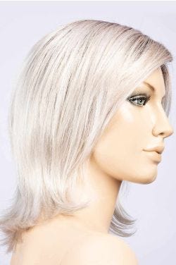 Petite/Average Lucky Hi by Ellen Wille Wigs - Monofilament Part, Lace Front Wig | Silver Blonde Rooted