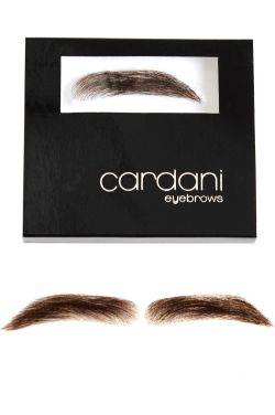 Men's eyebrow wig in dark brown