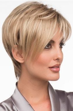 Miley by Envy Wigs - Monofilament Part Wig | Sparkling Champagne R