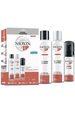 Nioxin System 4 Kit for Colored, Progressed Thinning Hair | Hair Thickening Shampoo, Conditioner, & Treatment Nioxin System 4 Kit for Colored, Progressed Thinning Hair | Hair Thickening Shampoo, Conditioner, & Treatment