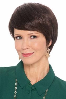 Nova by Cardani Wigs | Textured Pixie Wig with Bangs-6R - Dark Chocolate Rooted | 6R | Dark Chocolate Rooted