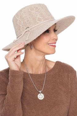 Sidney Large Brim Safari Hat | Boho Knit Safari Hats for Women