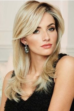 Spotlight by Raquel Welch Wigs - Heat Friendly Synthetic, Monofilament, Lace Front Wig | RL19/23 Biscuit | RL19/23 | Biscuit