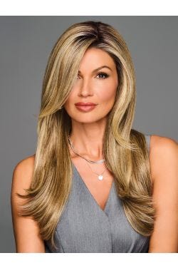 Stay Out Late Wig by Eva Gabor | Lace Front, Mono Part, Heat Friendly-GF 12-22SS SS Cappuccino