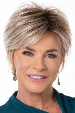 Large Whimsical Wig by Toni Brattin | Heat Resistant -Platinum Blonde