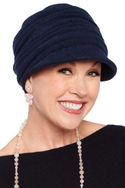 Textured Hannah Newsboy Hat by Cardani Headwear