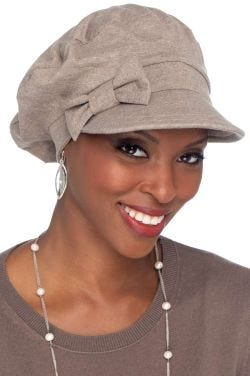 Clearance 100% Cotton Ball Cap with Detachable Bow | Cardani Versatility Hat | UPF 50+ Sun Protection