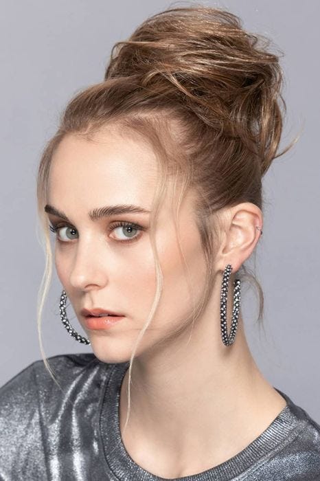 Cassis Hairpiece by Ellen Wille | Human Hair Drawstring Bun Hairpiece