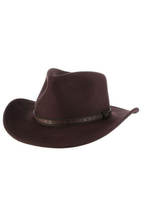 Jeremy Water Repellent Wool Felt Outback Hat | Rugged Outback Hats for Men
