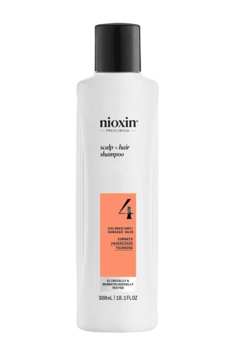 Nioxin Shampoo System 4 Cleanser| For Colored Hair with Progressed Thinning