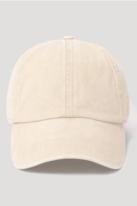 Stone Washed Twill Baseball Cap | Cotton Baseball Cap for Women