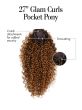 27 Inch Glam Curls Pony by Kim Kimble | Drawstring Ponytail Wrap