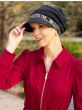 Uptown Slouchy Hat | Embellished Organic Cotton Messenger Newsboy Cap
